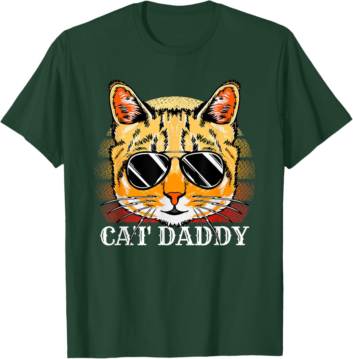 Cat Daddy Ginger Cat A Fathers Day From Cat Lover T-Shirt - T-Shirt | Forest