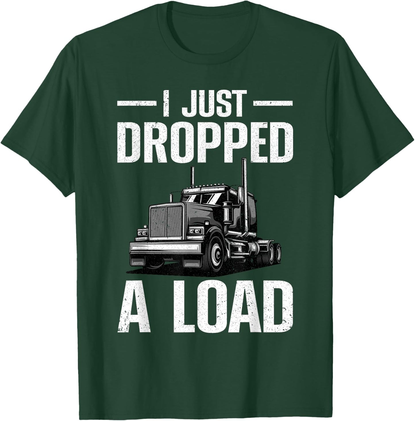 Funny Trucking Art Women Truck Driver Trucker Lover T-Shirt - T-Shirt | Forest