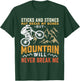 MTB Downhill Biking Mountain Will Never Break Me T-Shirt - T-Shirt | Forest