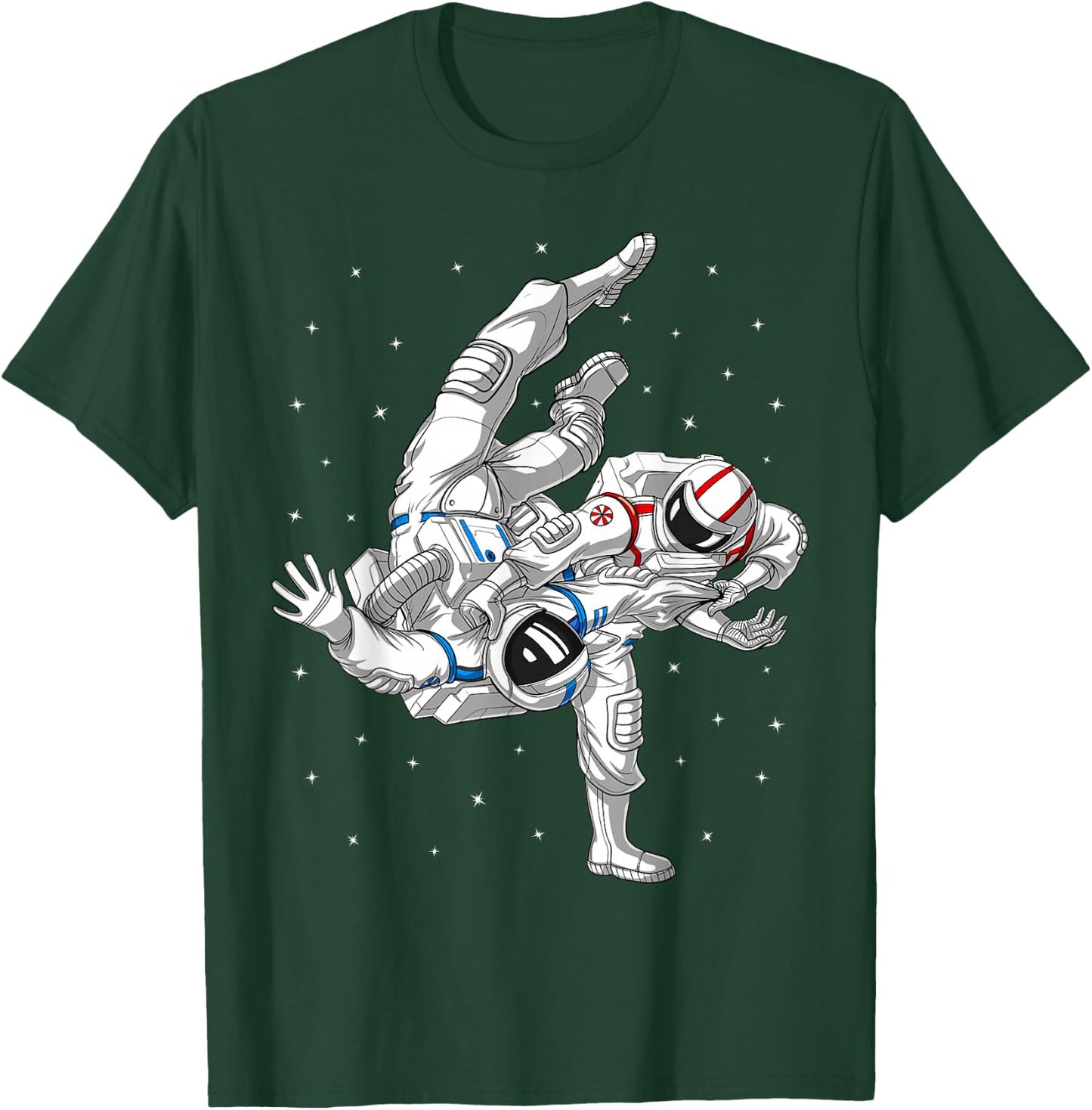 Astronaut Brazilian Jiu-Jitsu Judo Martial Arts Grappling Small T-Shirt - T-Shirt | Forest