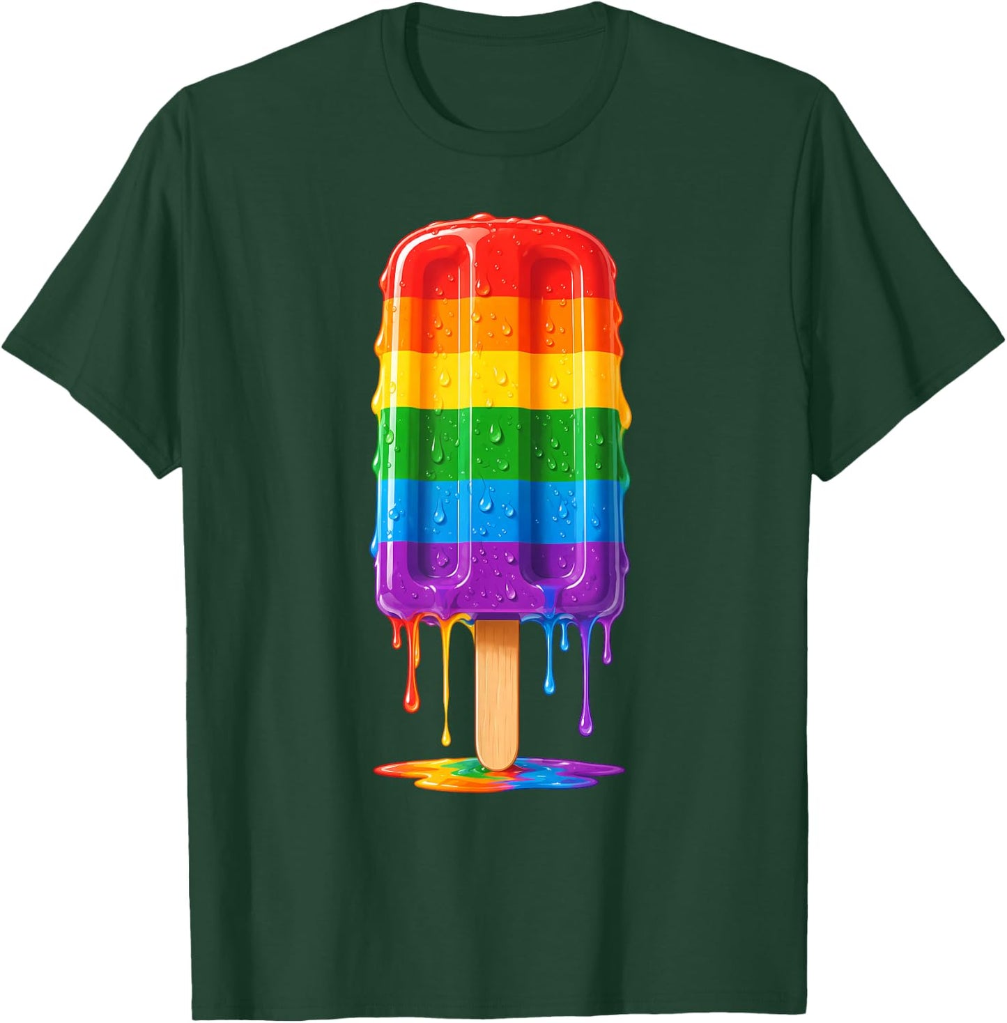 LGBT Shirts Ice Cream Rainbow LGBTQ Pride T-Shirt - T-Shirt | Forest