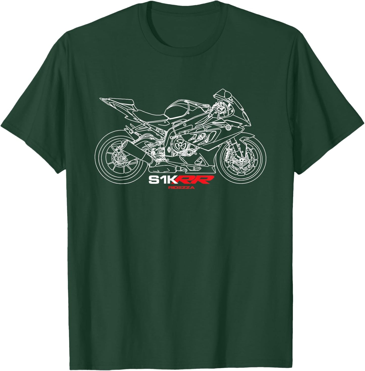 Ridezza Motorcycle S1000RR Designed by a Motorcyclis T-Shirt - T-Shirt | Forest