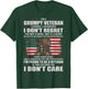 I'm A Grumpy Veteran Grandpa Patriotic Retired US Military T-Shirt - T-Shirt | Forest