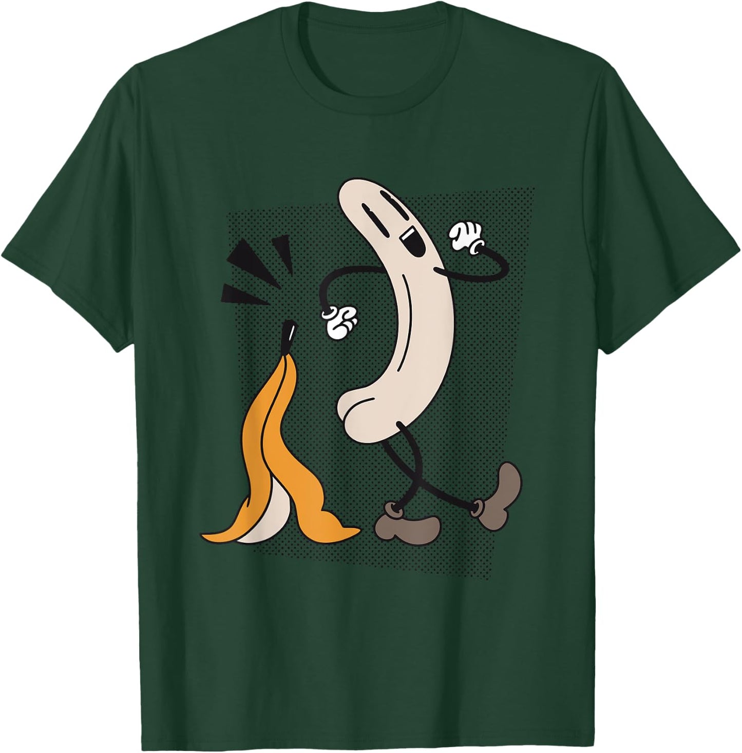 Banana Striptease Censored Naked Funny Adult T-Shirt - T-Shirt | Forest
