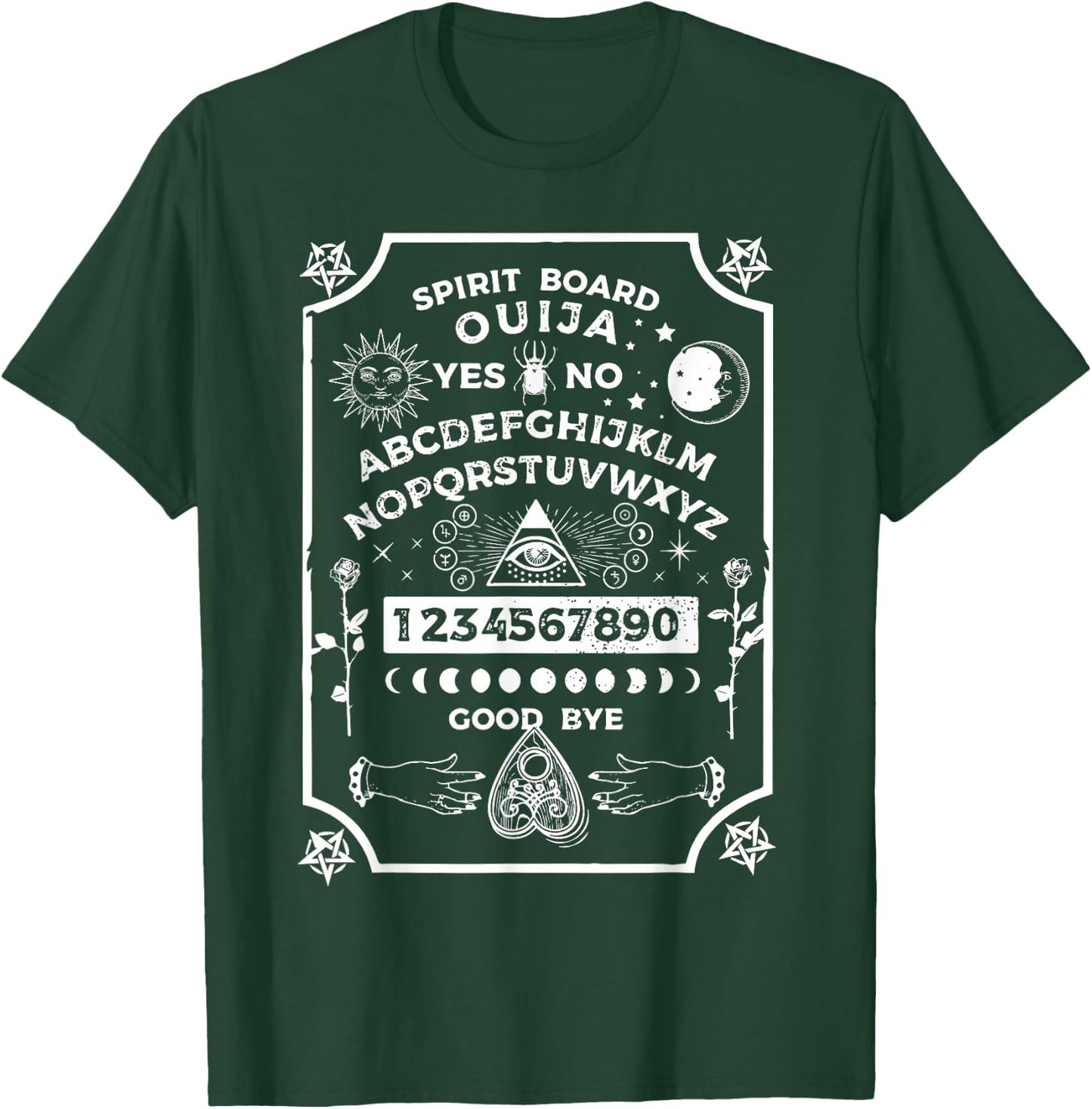 Spirit Board OUIJA Satanic T-Shirt - T-Shirt | Forest