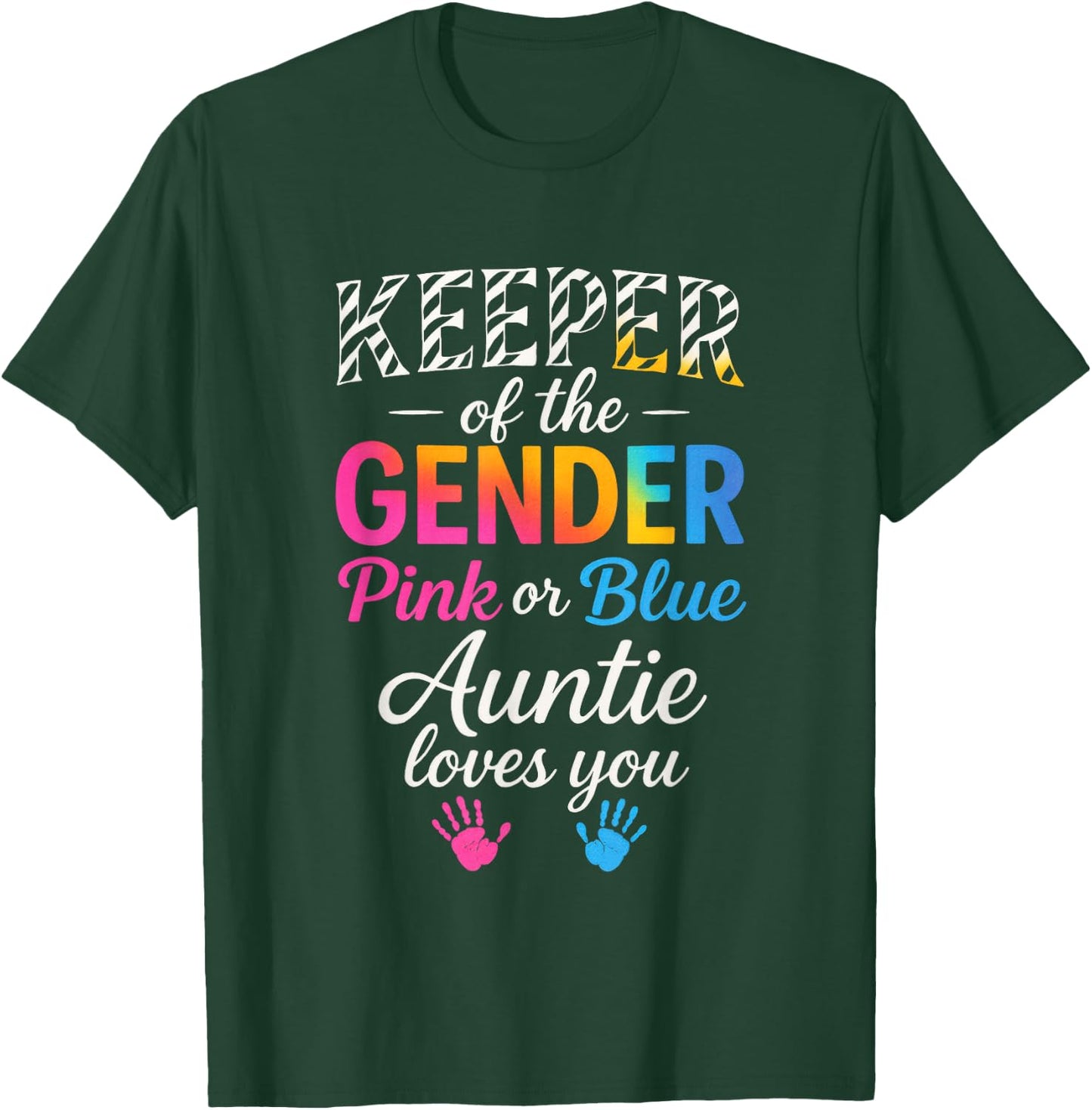 Keeper of The Gender - Funny Announcement Pregnancy T-Shirt - T-Shirt | Forest
