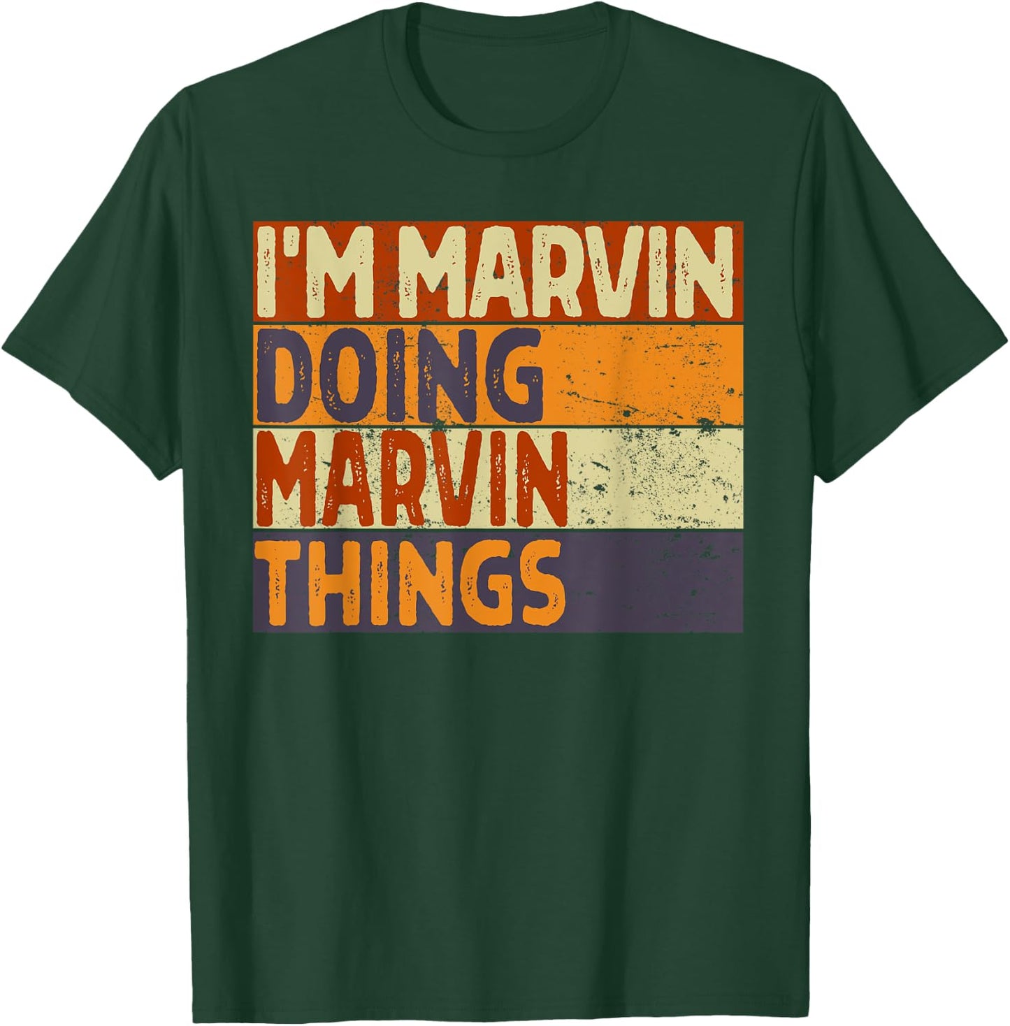 Retro I'm MARVIN Doing MARVIN Things Funny Birthday Joke T-Shirt - T-Shirt | Forest