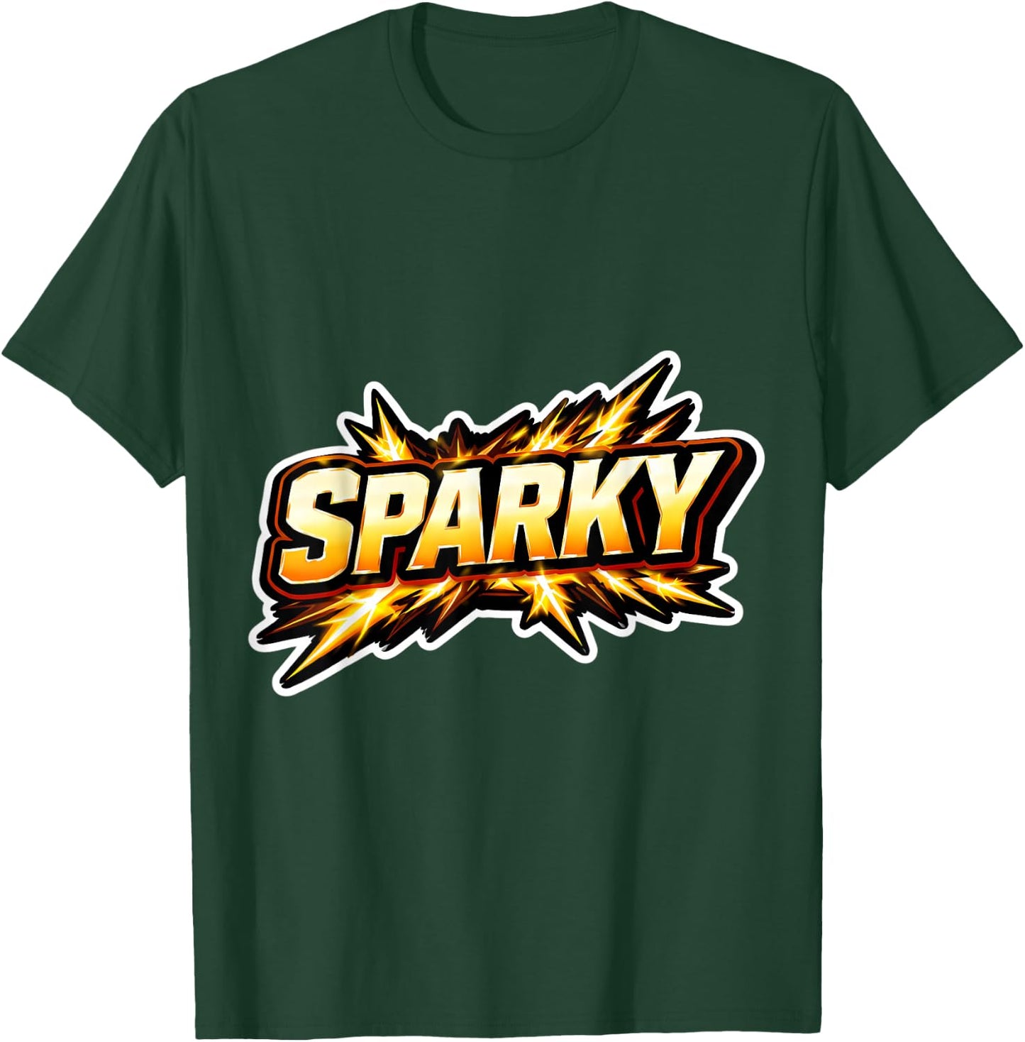 Sparky Funny Electrician Lineman Electrical Worker Joke Fun T-Shirt - T-Shirt | Forest