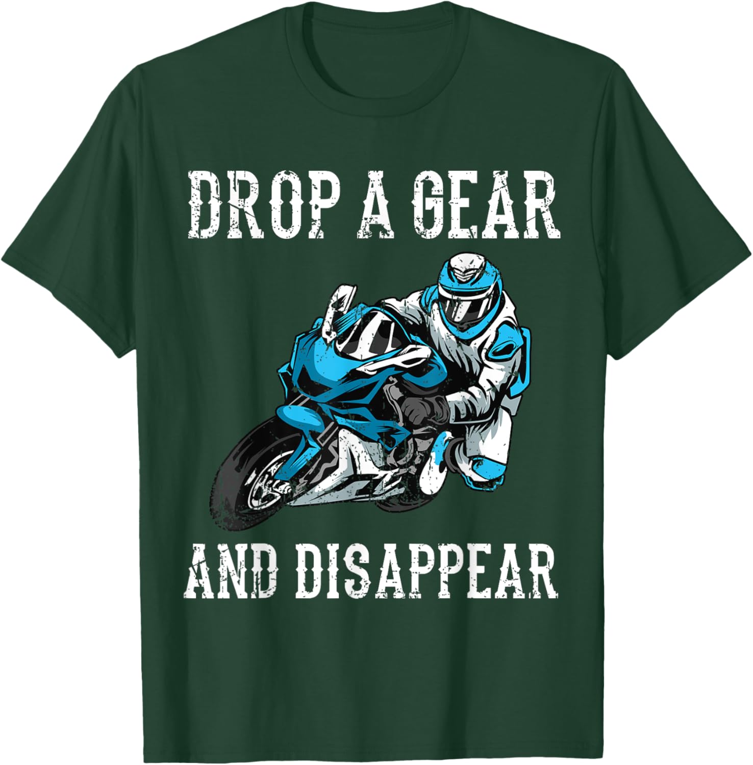 Funny Motorcycle Riders Gift Motorbike Biker Men Women T-Shirt - T-Shirt | Forest