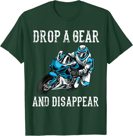Funny Motorcycle Riders Gift Motorbike Biker Men Women T-Shirt - T-Shirt | Forest