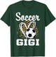 Soccer Gigi Leopard Heart Grandma T-Shirt - T-Shirt | Forest