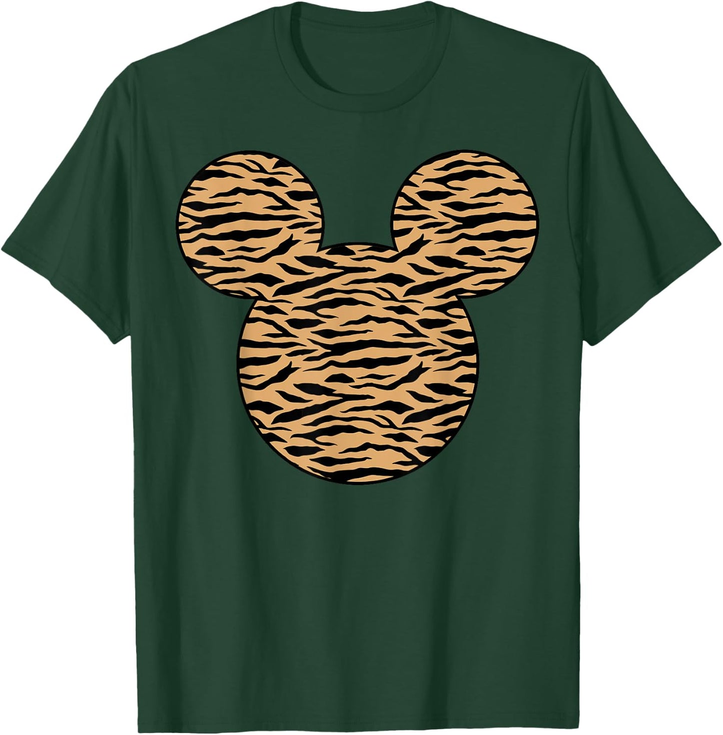 Disney Mickey and Friends Mickey Tiger Print Fill Small T-Shirt - T-Shirt | Forest