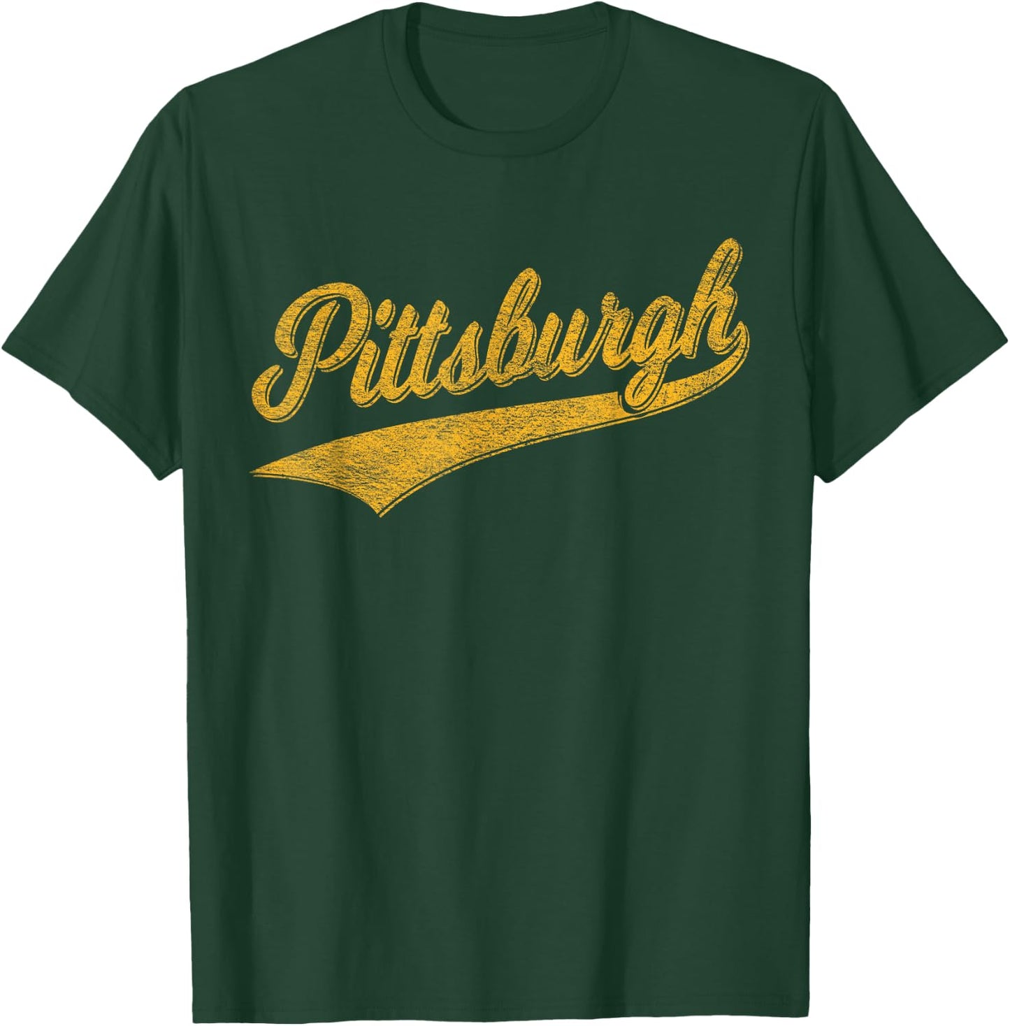 Pittsburgh Pennsylvania Varsity Script Jersey Style T-Shirt - T-Shirt | Forest