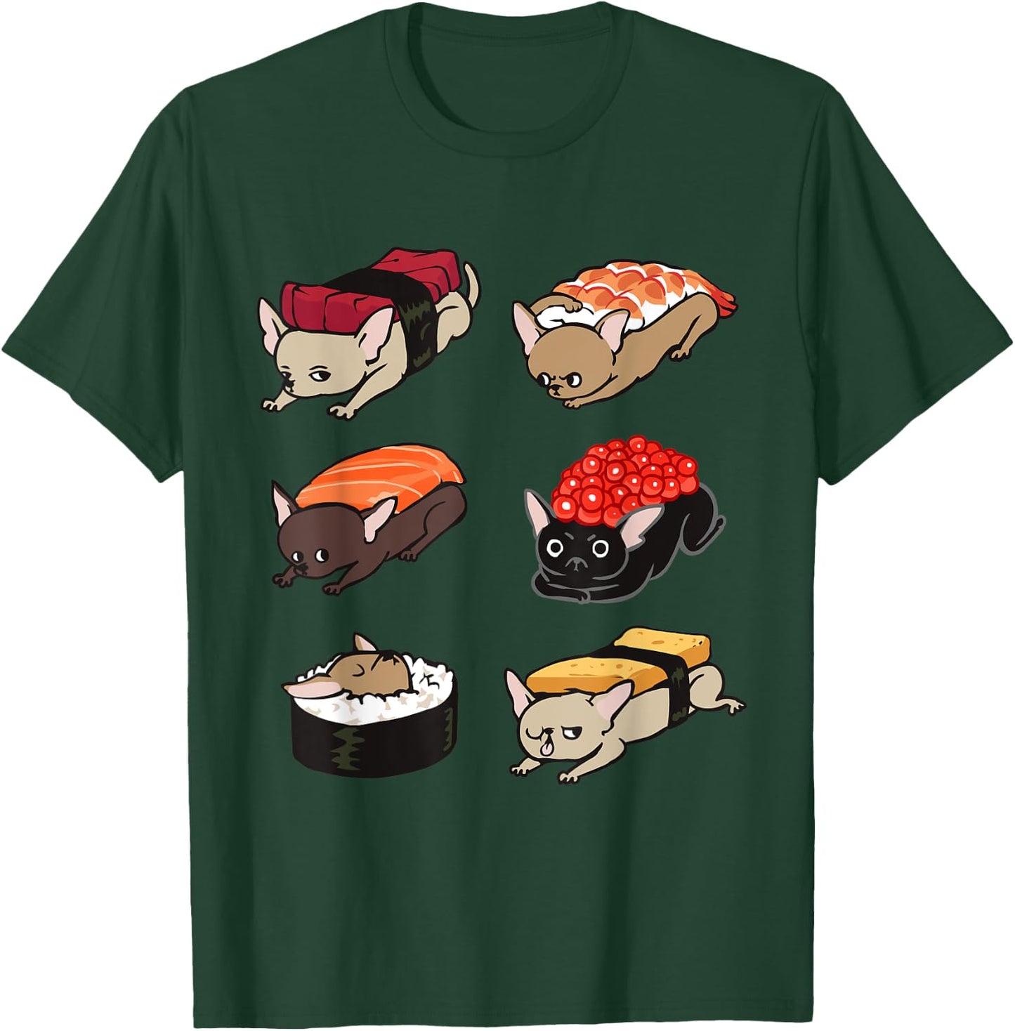 Sushi Chihuahua T-Shirt - T-Shirt | Forest