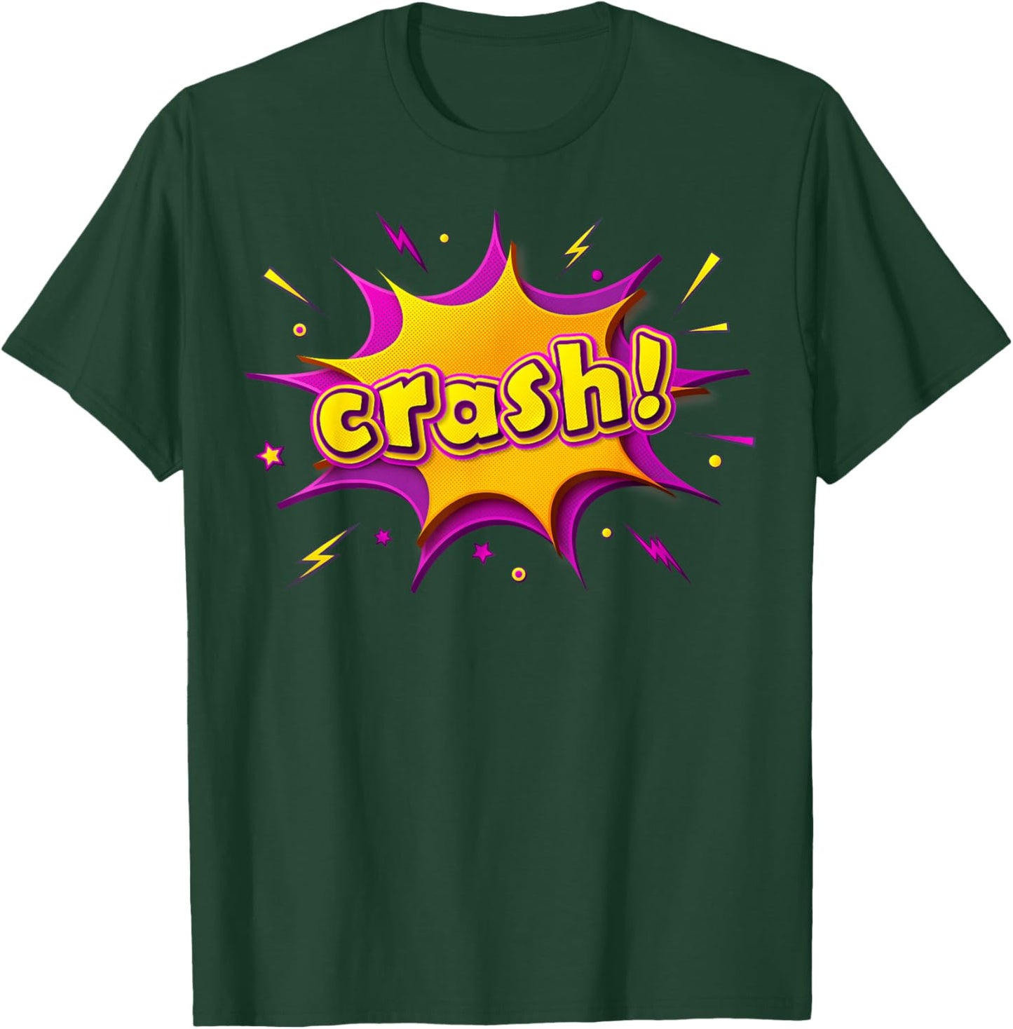CRASH ! T Shirt | Amazing Graphic T-Shirt - T-Shirt | Forest