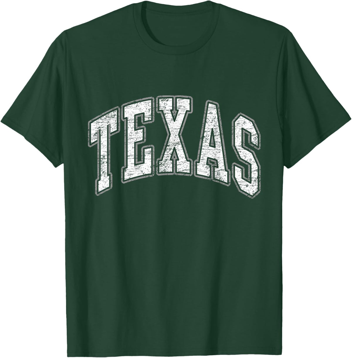 Texas Vintage Retro Varsity Arch Men Girl Women Kids Adult T-Shirt - T-Shirt | Forest