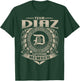 Team DIAZ Lifetime Member Vintage DIAZ Family T-Shirt - T-Shirt | Forest