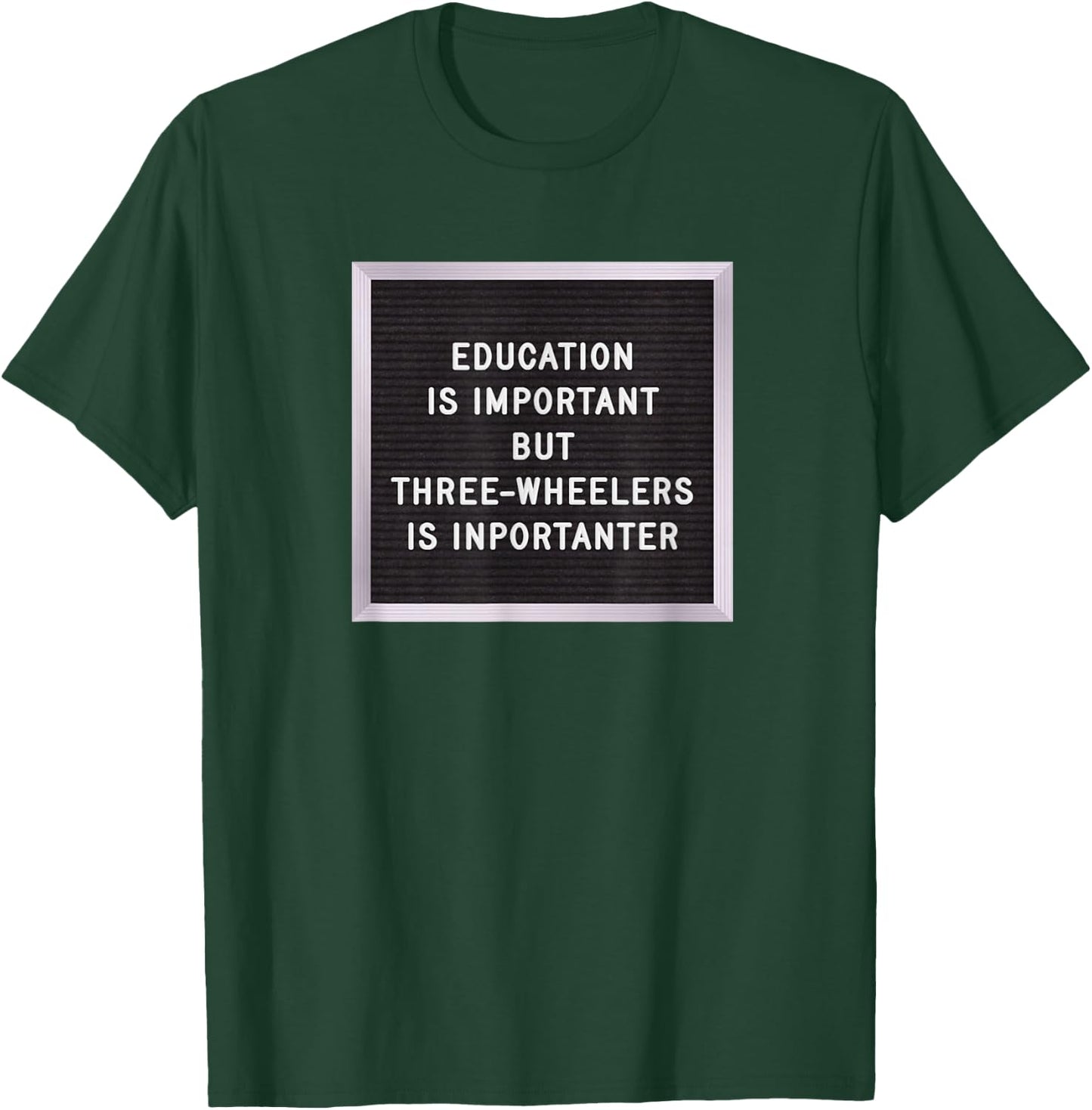 Vintage 1980's Style 3 Wheeler funny T-Shirt - T-Shirt | Forest