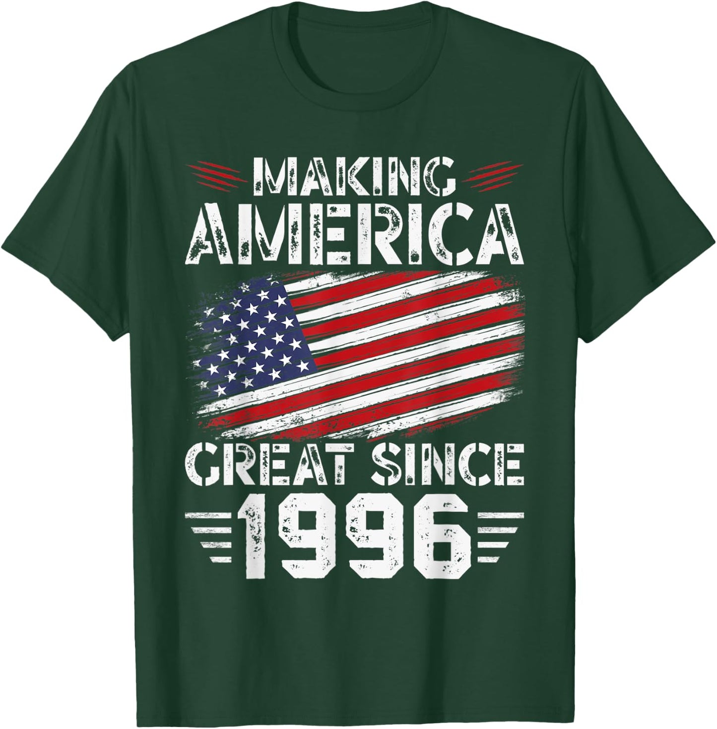 Making America Great Since 1996 American Flag Birthday Kids Men T-Shirt - T-Shirt | Forest