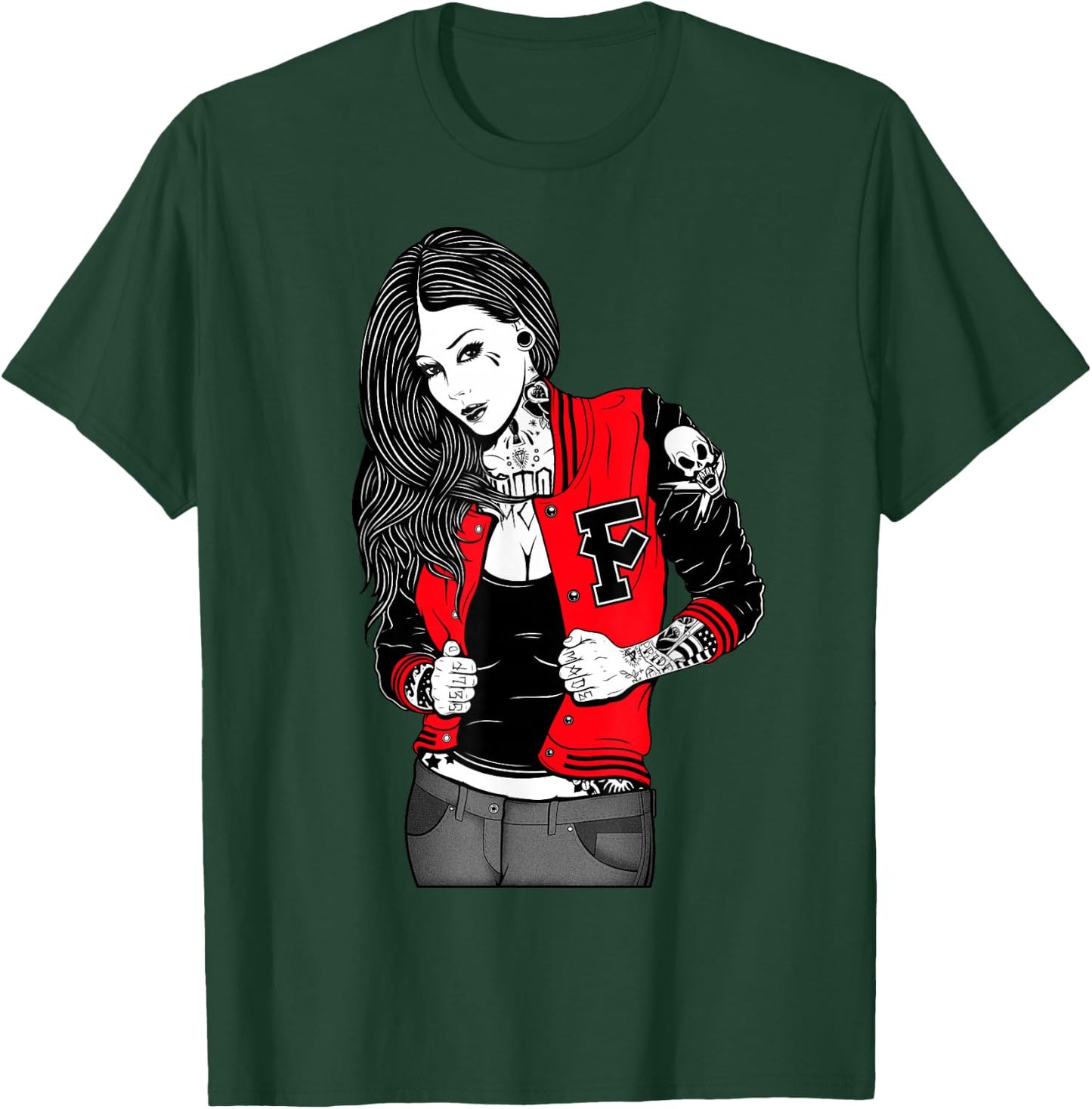 Letterman T-Shirt - T-Shirt | Forest