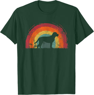 Goldador Vintage Rainbow Dog Men Women T-Shirt - T-Shirt | Forest