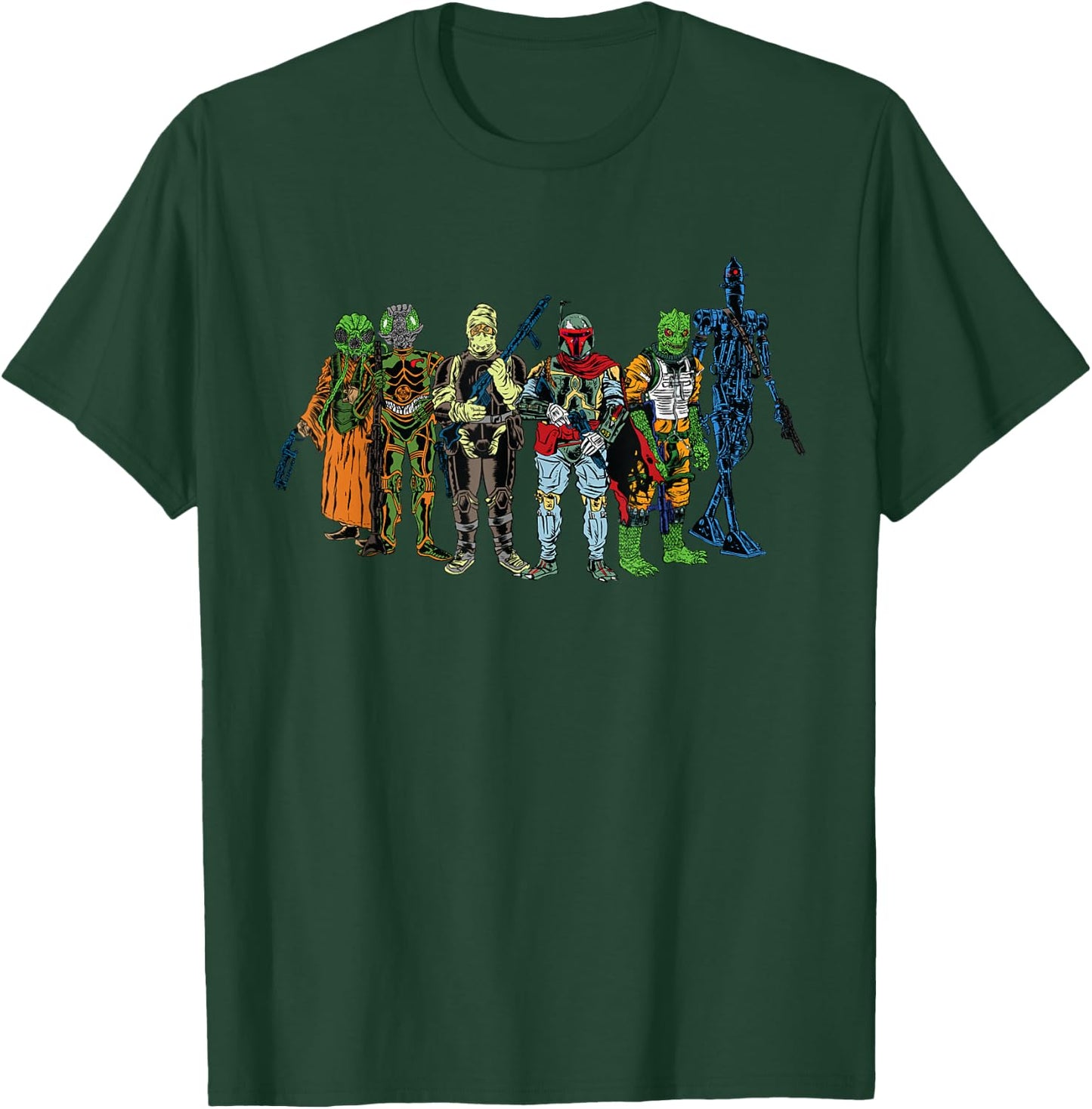 Star Wars Bounty Hunter Crew T-Shirt - T-Shirt | Forest