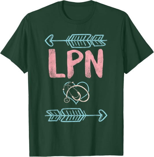LPN Licensed Practical Nurse Graduation Nursing Nurses Week T-Shirt - T-Shirt | Forest