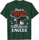 Just a Girl Who Loves Eagles American Girls Women Bald Eagle T-Shirt - T-Shirt | Forest