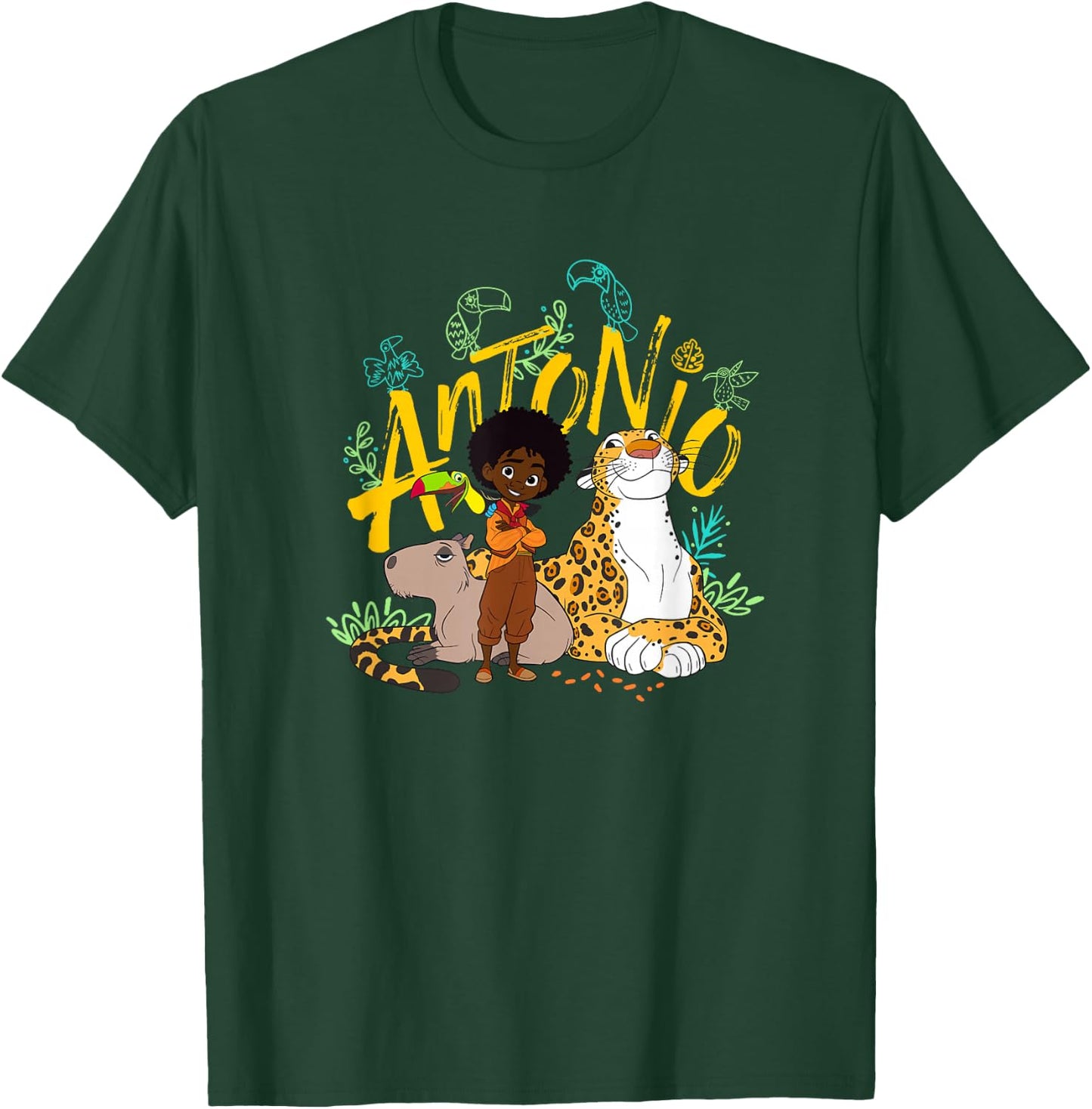 Disney Encanto Antonio with Animal Friends Small T-Shirt - T-Shirt | Forest