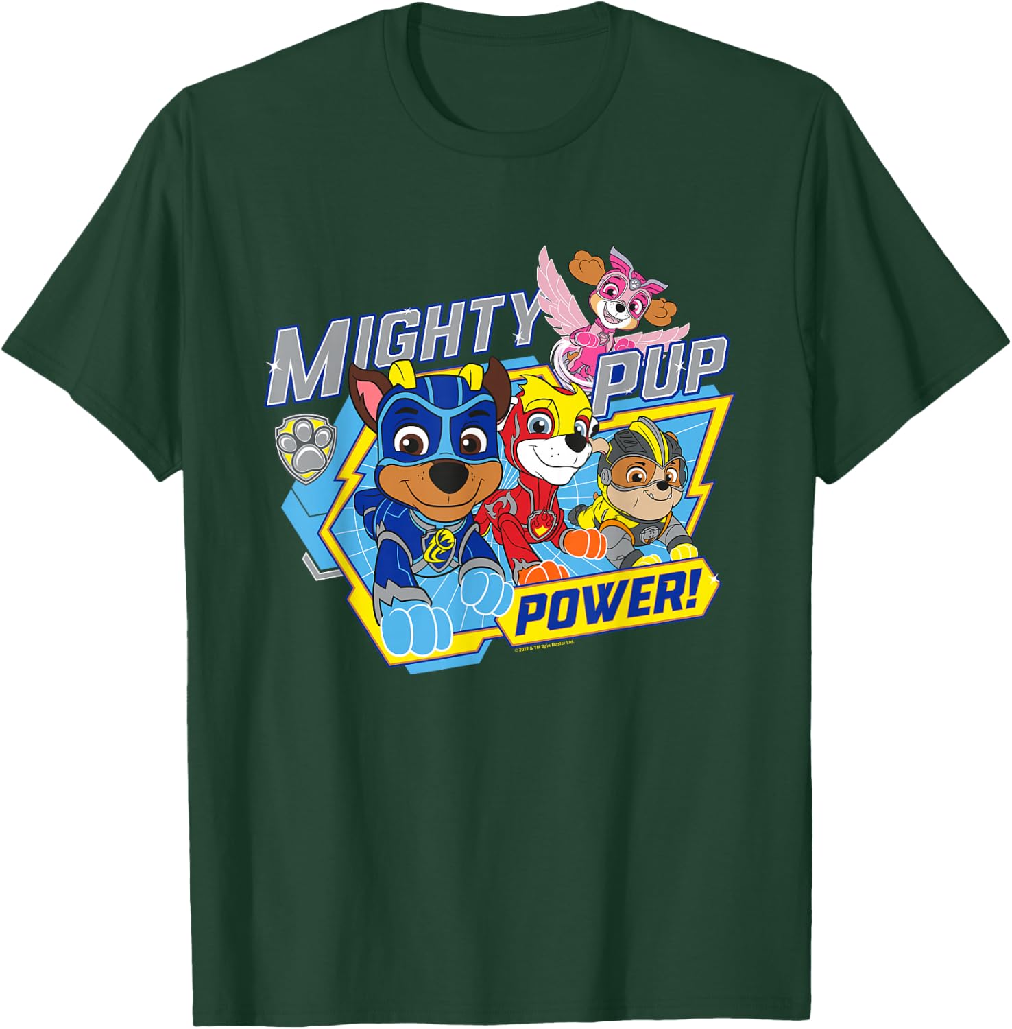 Paw Patrol Mighty Pup Power T-Shirt - T-Shirt | Forest
