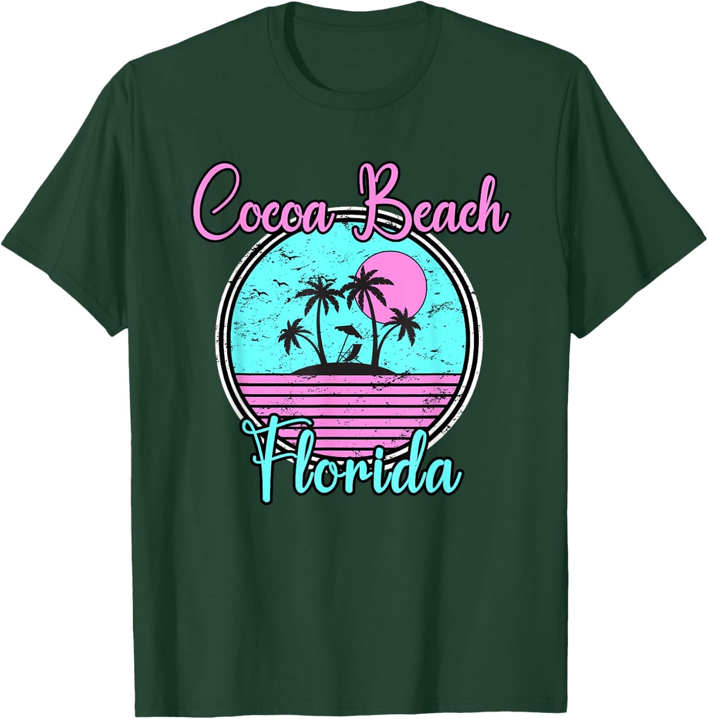 Cocoa Beach Florida Beach Travel Souvenir Men Women Girls Kids T-Shirt - T-Shirt | Forest