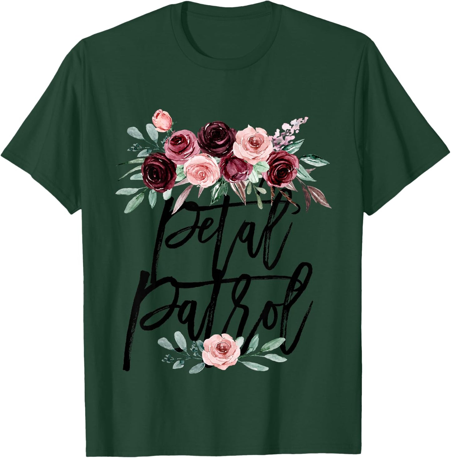 Bridesmaid Proposal for Toddler Girls Petal Patrol Floral T-Shirt - T-Shirt | Forest