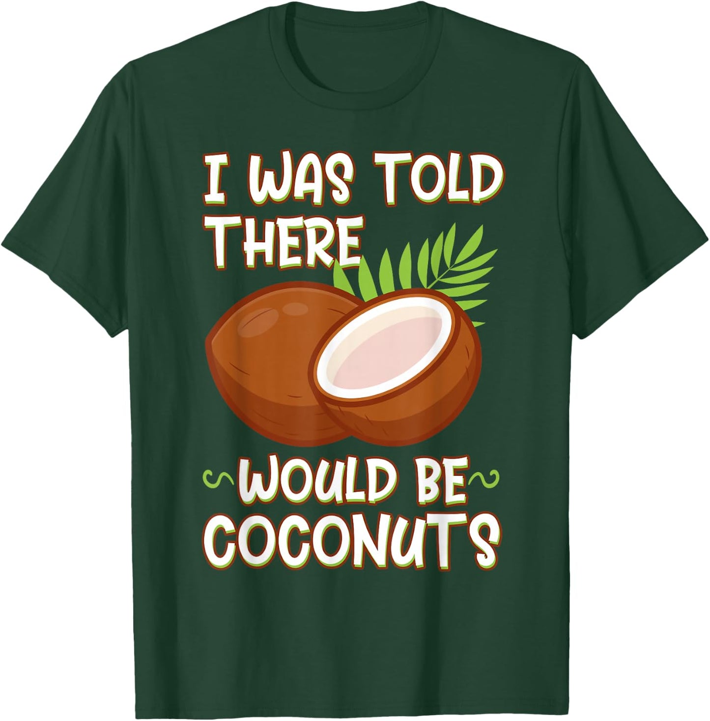 Coconut Vegan Food Fruit Palm Tree Gardener Farmer T-Shirt - T-Shirt | Forest