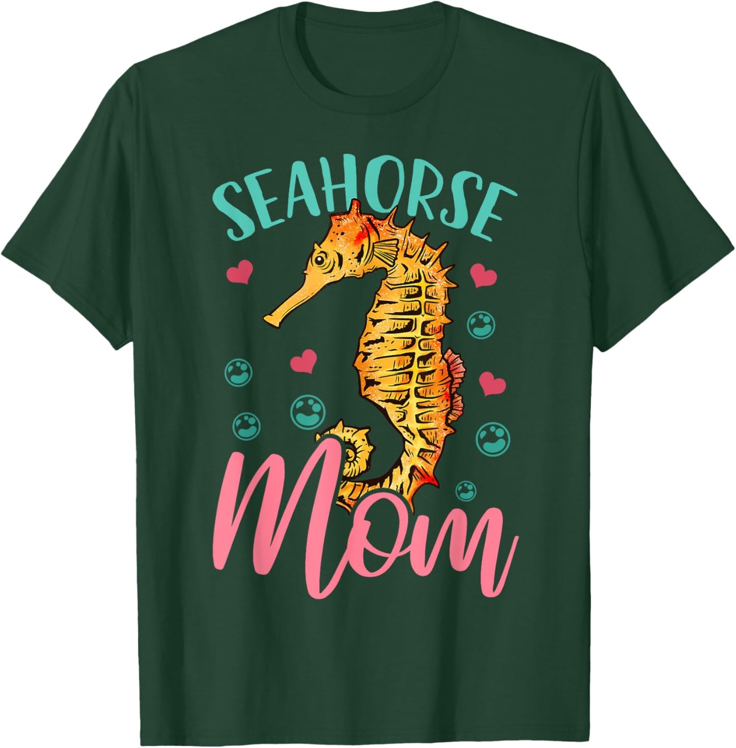 Seahorse Mom T-Shirt - T-Shirt | Forest