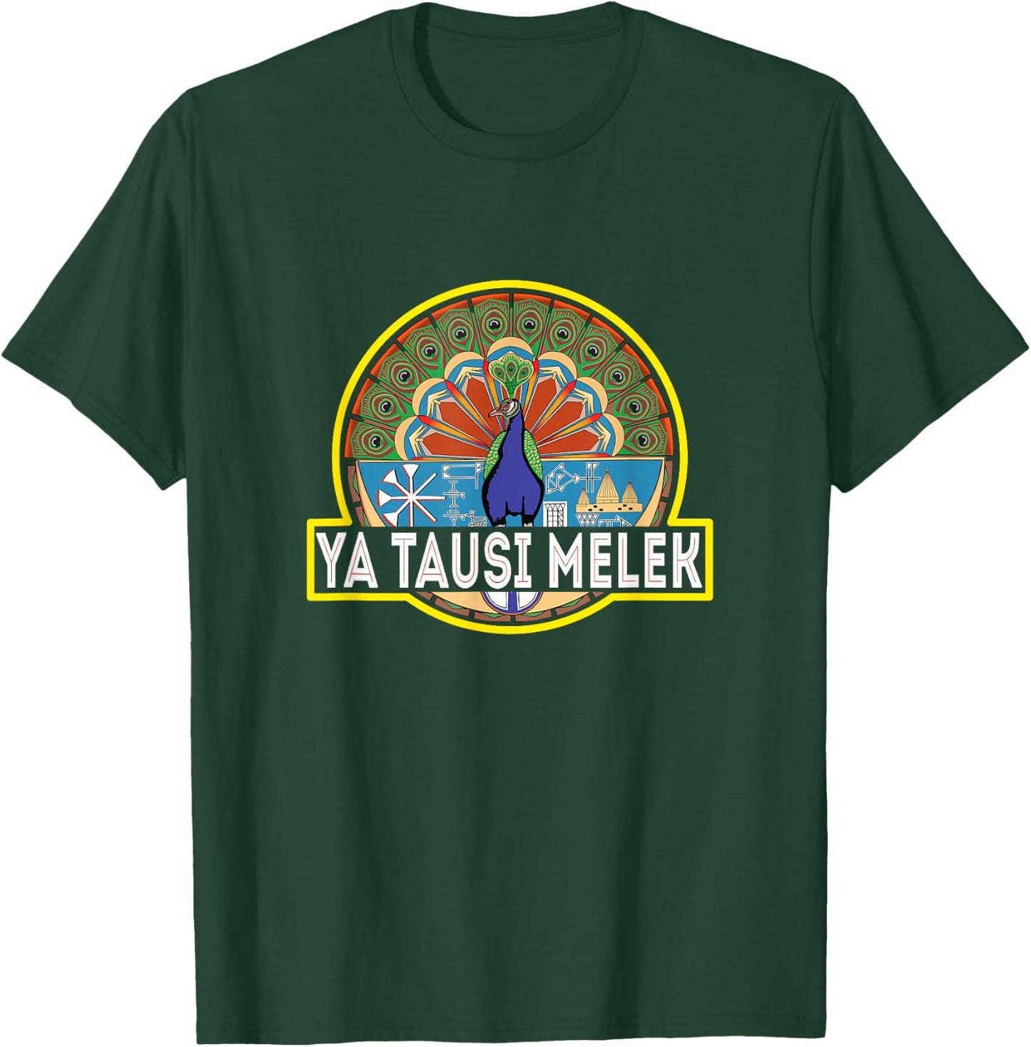 Ezidi, Peacock Angel, YaTausi Melek, Yazidi Shingal Lalish T-Shirt - T-Shirt | Forest