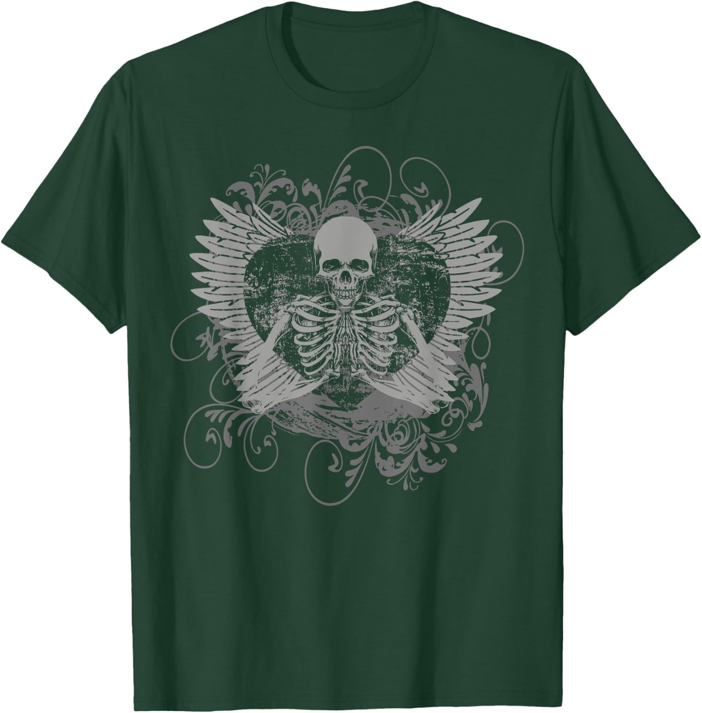 Skeleton Fairy Grunge Y2K Aesthetic Butterfly Gothic T-Shirt - T-Shirt | Forest