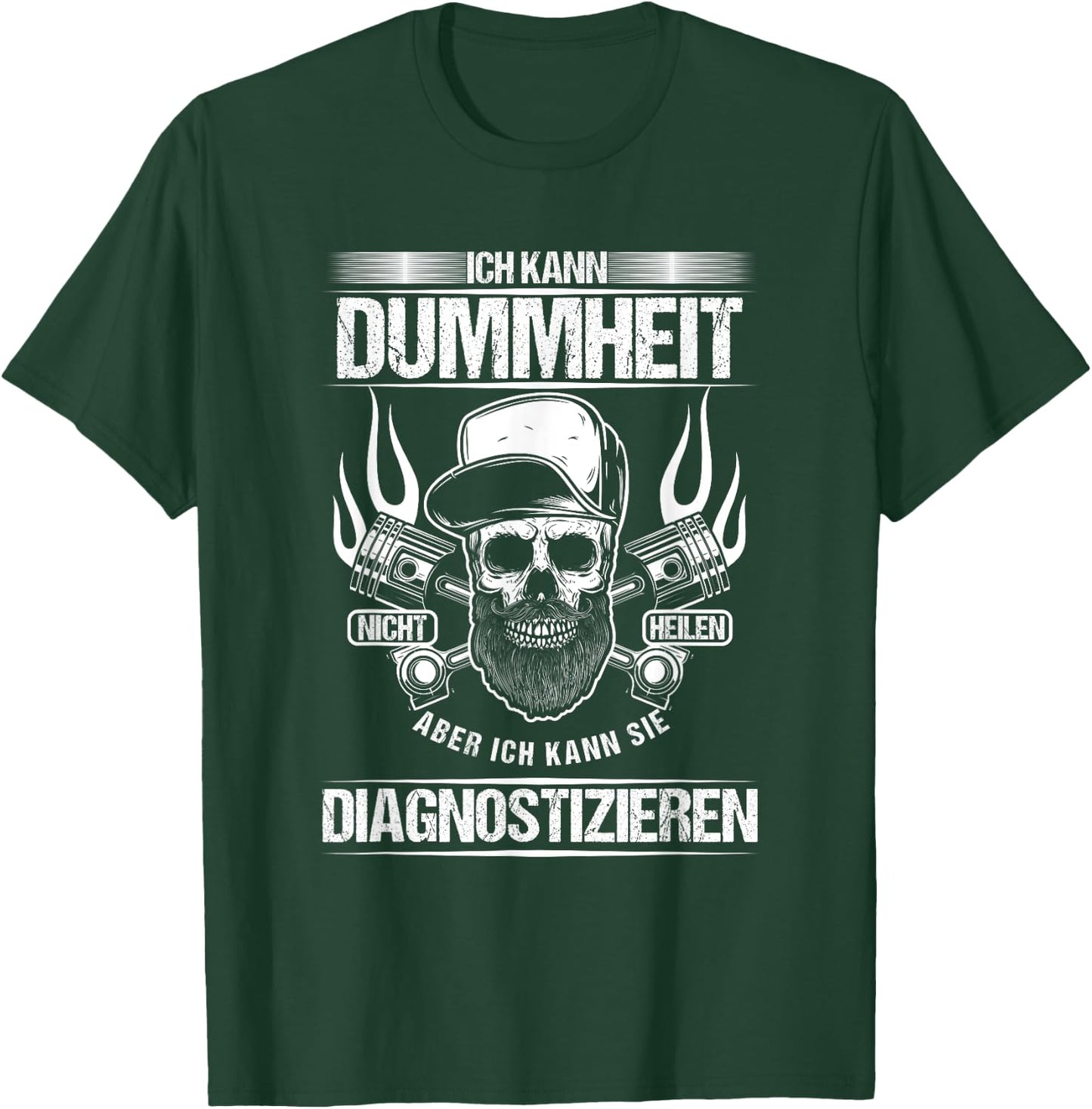 Car Mechanic Stupidity Diagnostic Workshop Gift T-Shirt - T-Shirt | Forest