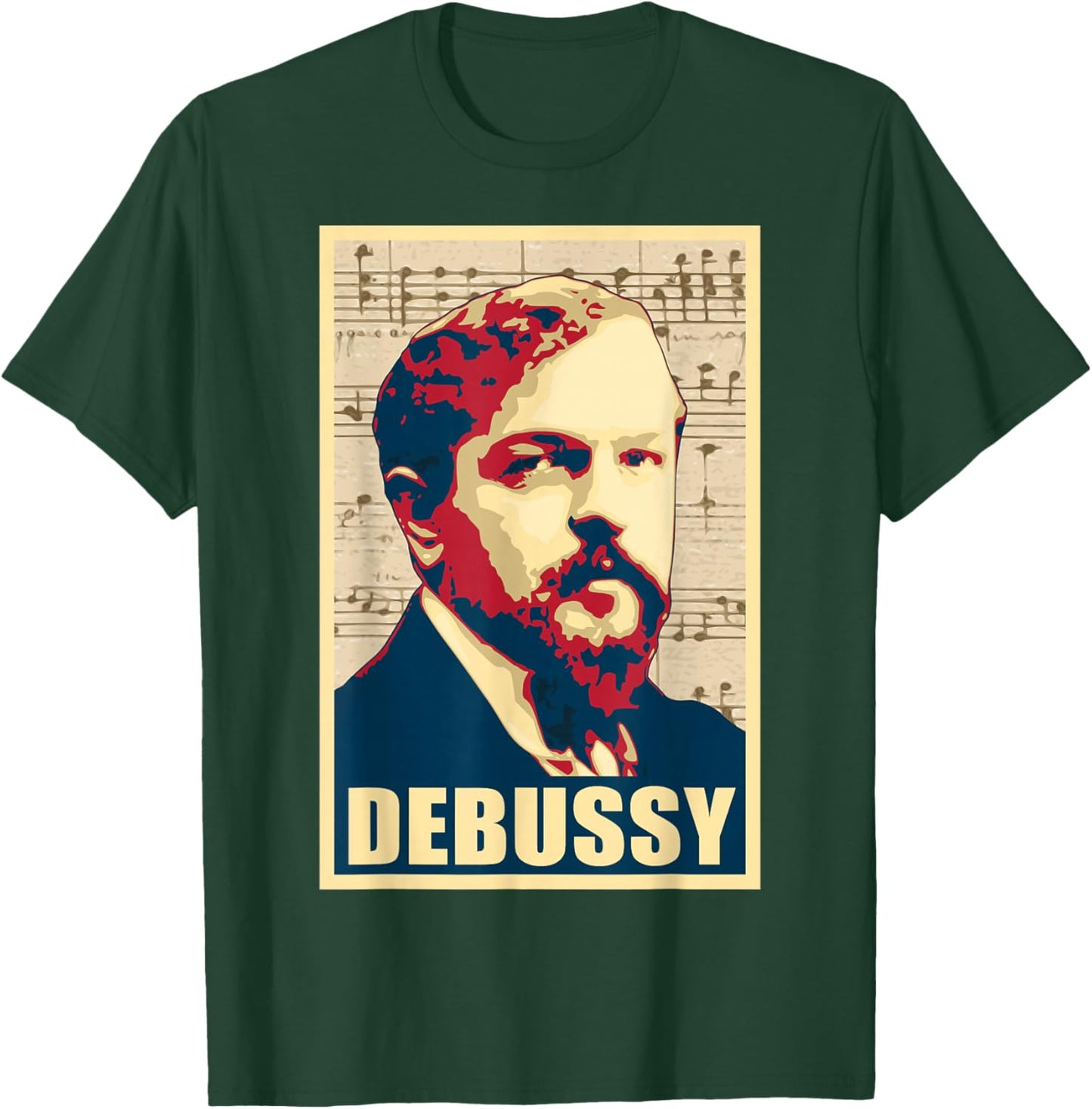 Claude Debussy Classical Music Composer Retro T-Shirt - T-Shirt | Forest