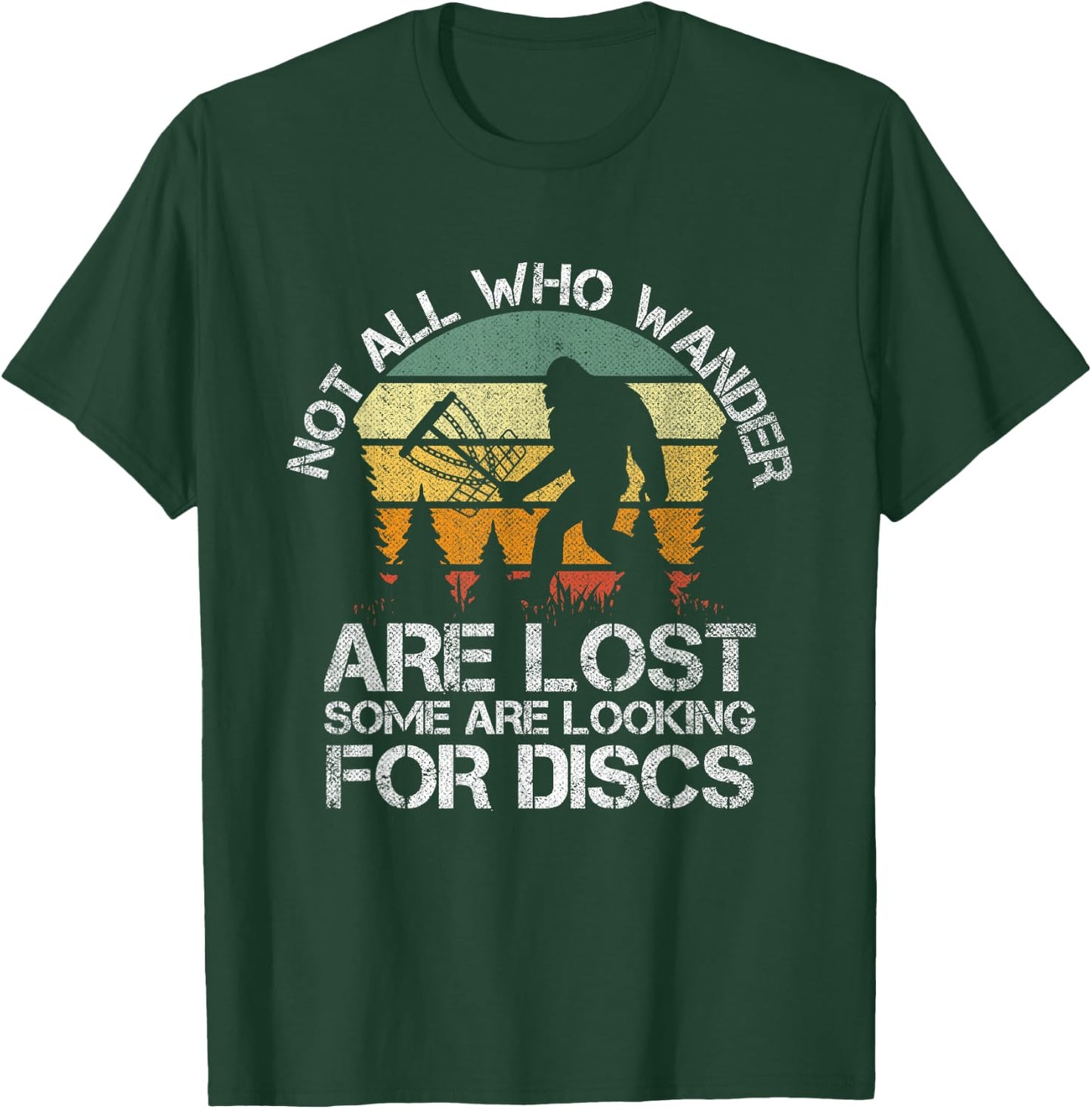 Disc Golf Funny Bigfoot Women Apparel T-Shirt - T-Shirt | Forest
