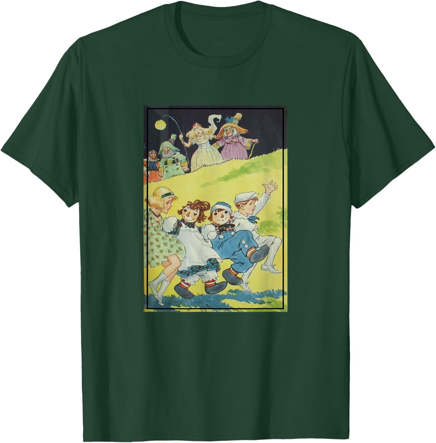Raggedy Ann & Andy Book Illustration (1924) T-Shirt - T-Shirt | Forest