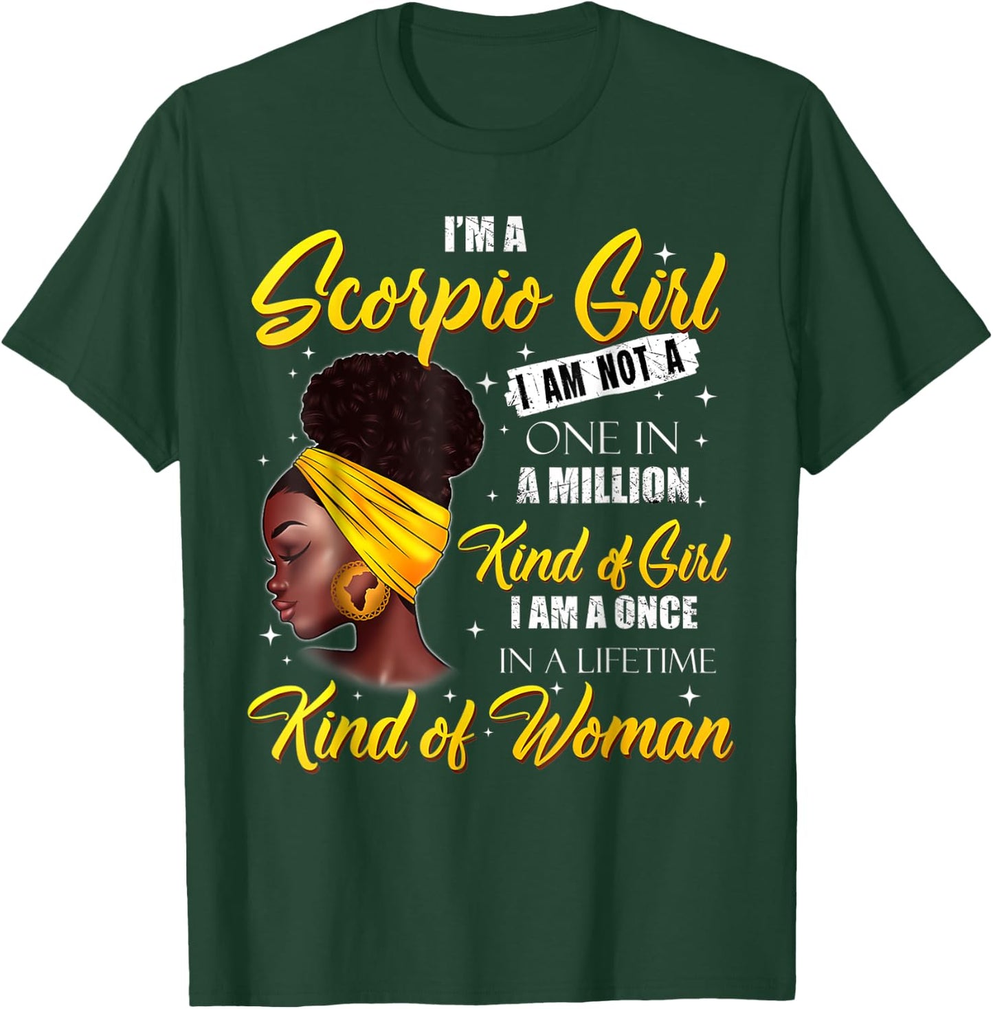 Scorpio Girl Women Black Queen October November Birthday T-Shirt - T-Shirt | Forest