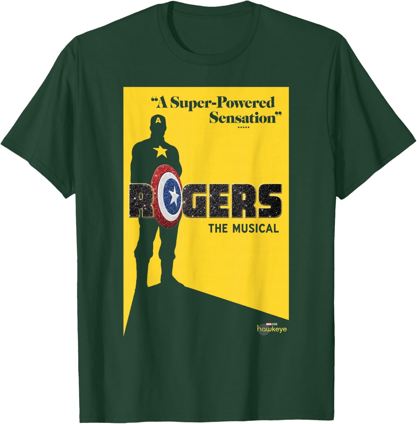Marvel Hawkeye Rogers The Musical Poster T-Shirt - T-Shirt | Forest