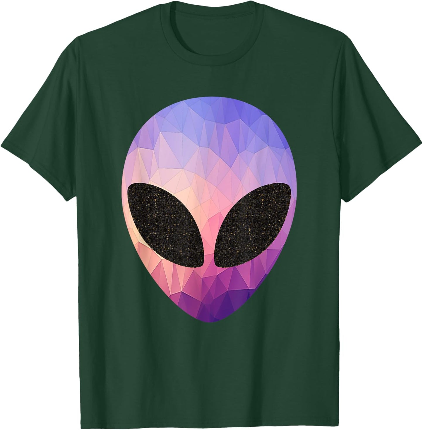 Alien Head Design Colorful Alien Rave Apparel Believe Ufo T-Shirt - T-Shirt | Forest
