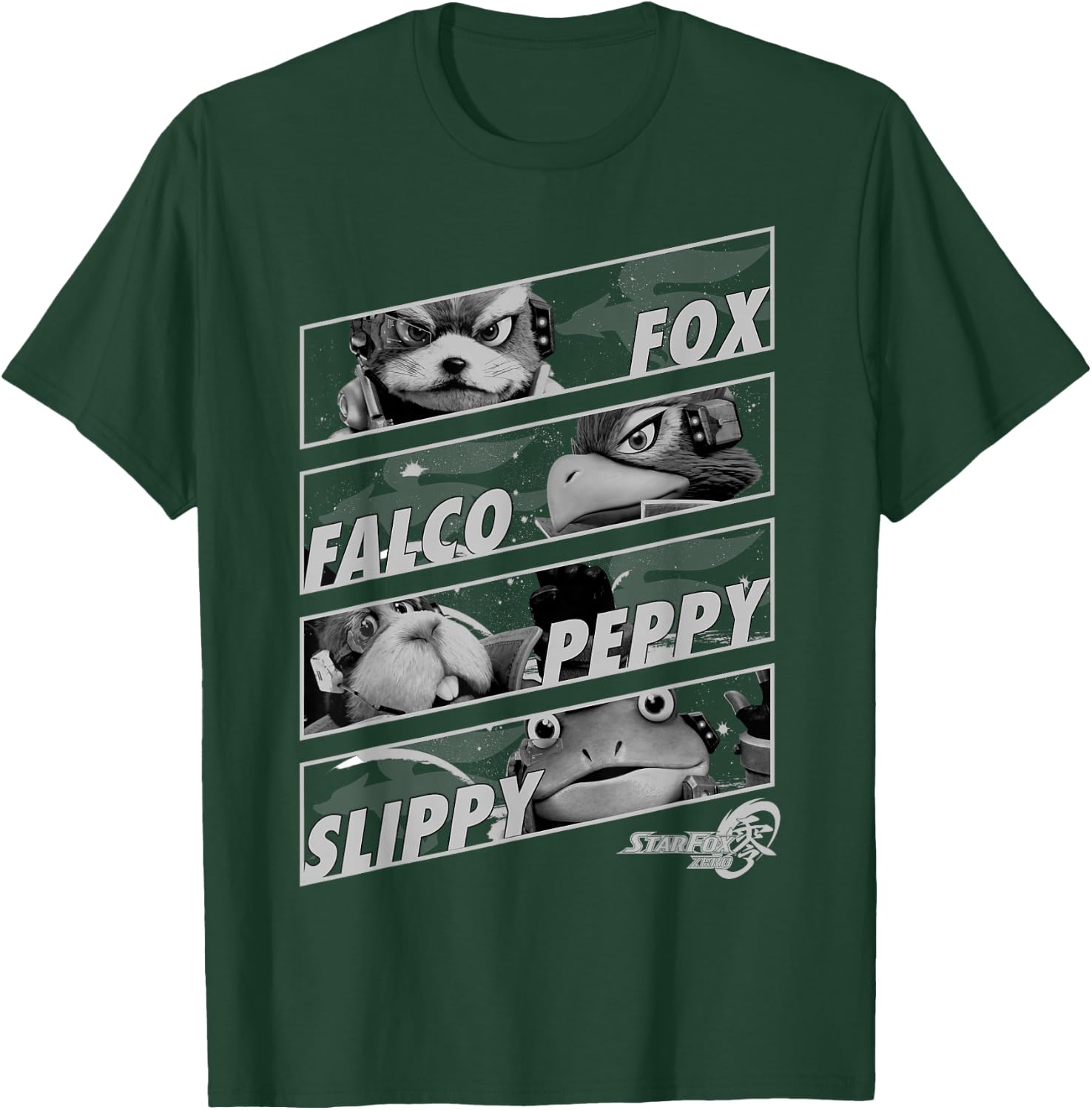 Star Fox Zero Tilted Team Group Shot Graphic T-Shirt - T-Shirt | Forest