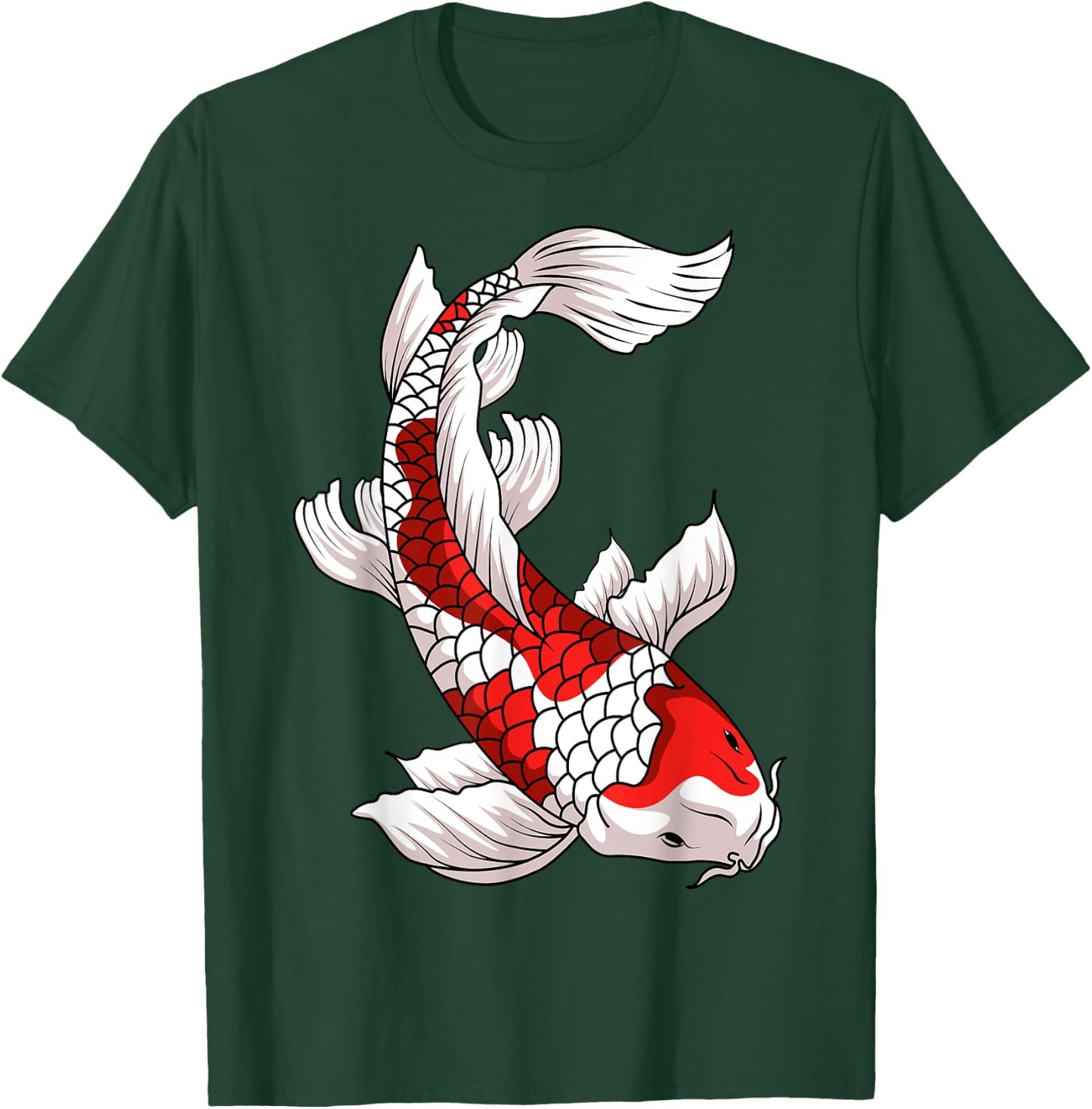 Koi Fish Carp Japanese Asian Nishikigoi Taisho Sanke Asagi T-Shirt - T-Shirt | Forest