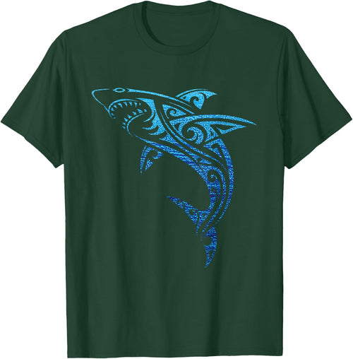 Artistic Tribal Shark Hawaiian Polynesian Tattoo Vacation