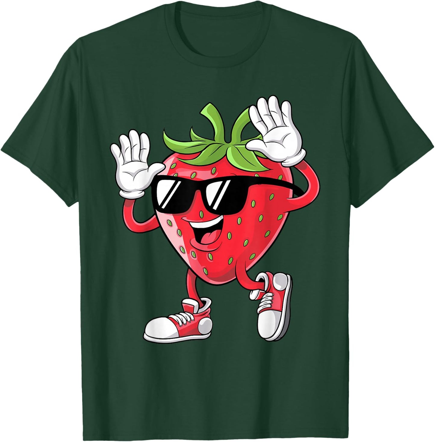 Cool Strawberry Design Women Kids Strawberry Lover T-Shirt - T-Shirt | Forest
