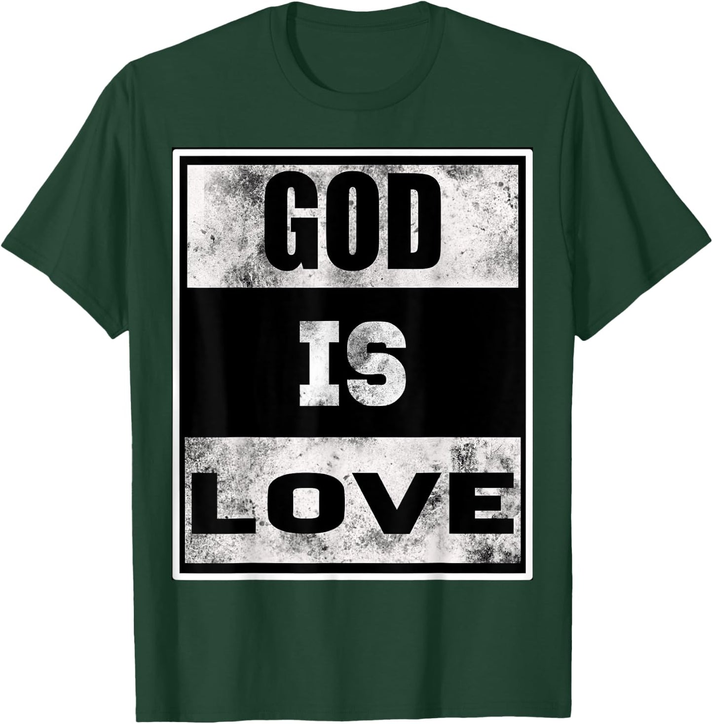 God Is Love: Vintage Christian -Christian Faith T-Shirt - T-Shirt | Forest