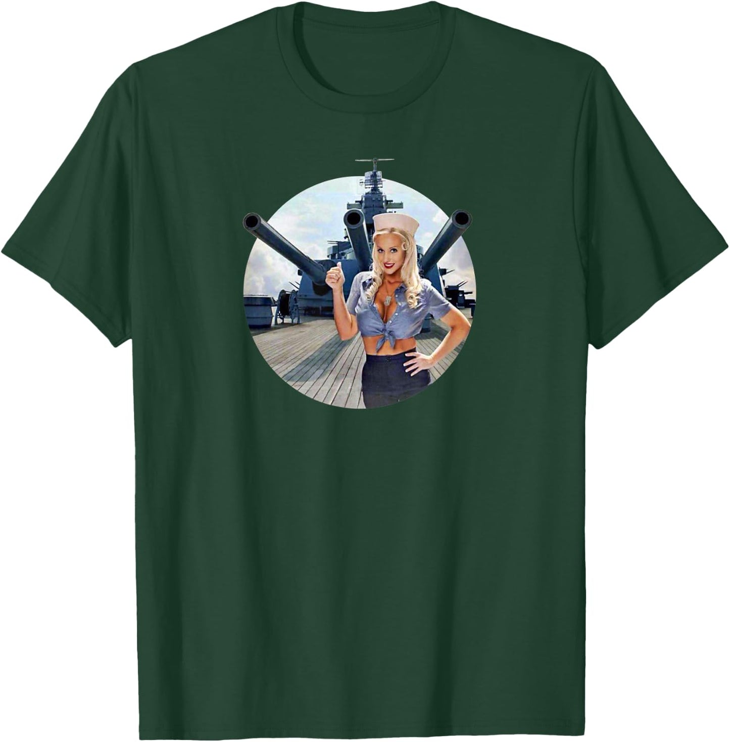 Pinup Girl Navy WW2 Vintage Poster T-Shirt - T-Shirt | Forest