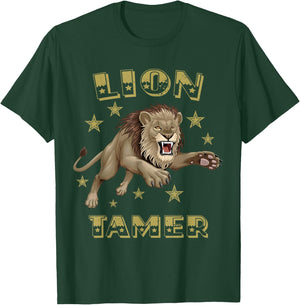 Lion Tamer Carnival Costume Theme Circus Staff Party Vintage T-Shirt - T-Shirt | Forest